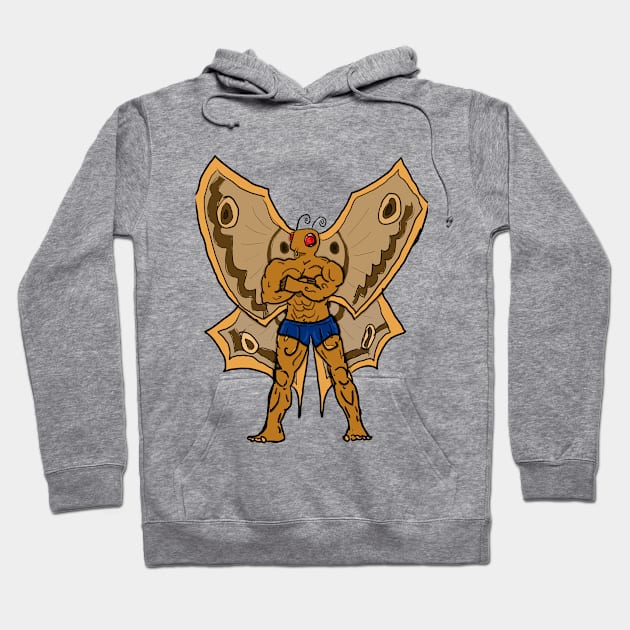 Buff Mothman - No Background Hoodie by KatsMind